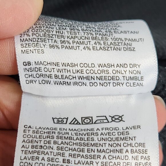 The North Face Sweater Mens Extra Small Black Half Dome Hoodie Pullover Casual - Picture 8 of 12